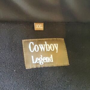 Cowboy Legend mens XXL fleece lined jacket  black NWT